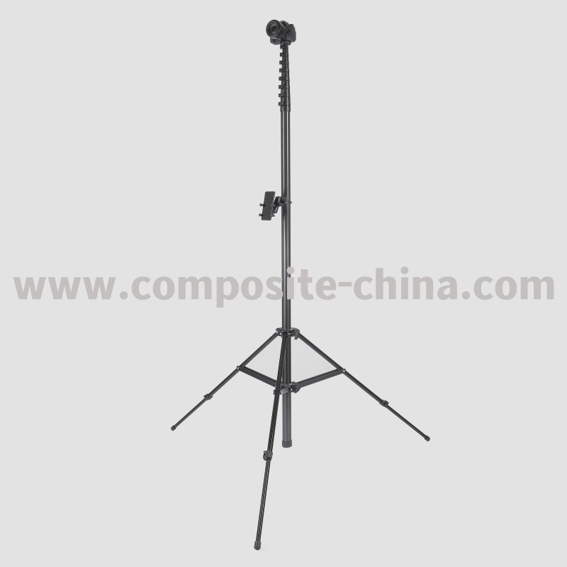 Tiang Kamera Teleskopik Serat Karbon