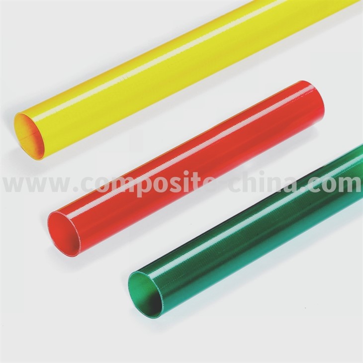 Gulungan Kuning-Tabung Fiberglass yang Dibungkus